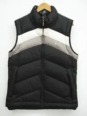 現状品 BURBERRY BLACK LABEL バーバリー ダウンベスト 黒系 裏地チェック サイズM 三陽商会 M0003-0920-6