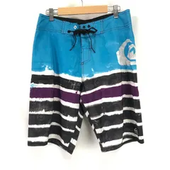 Quiksilver【クイックシルバー】 サーフパンツ/水着【30/M程度/股下27cm/青系/blue】ズボン/Pants/Trouser◆BJ055-g