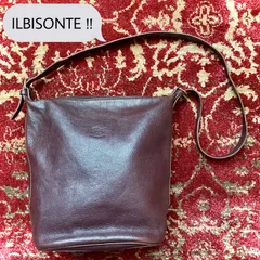 【ILBISONTE!!】イルビゾンテ バケツショルダー ダークブラウン 焦茶