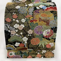 専用帯2864 ●やまと誂製 高級 正絹 七宝唐花文 全通 袋帯 帯2864 ○やまと誂製 高級 正絹 七宝唐花文 全通 袋帯 帯2864