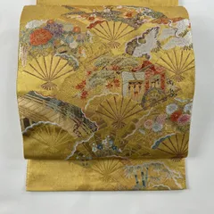 織額　京都西陣　長嶋成織物謹製　西陣織京額　平安絵巻　額装　CR4492C 京都西陣織：老舗 長嶋成織物謹製」 立涌花優雅 ながしま帯 豪華