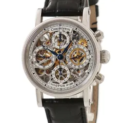 クロノスイス CHRONOSWISS 腕時計 オーパス クロノグラフ スケルトン ステンレススチール 未使用他社製クロコバンド 純正バックル OPUS ポインターデイト  CH7523S【中古】のサムネイル