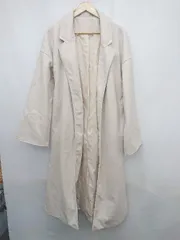 ◇ ◎ ROYAL PARTY ロイヤルパーティー ロング サイドスリット 長袖 ガウンコート サイズ F ライトベージュ レディース P 【1304100017098】