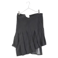 JUNYA WATANABE COMME des GARCONS (ジュンヤワタナベ コムデギャルソン) アシメントリー ポリエステル プリーツ ハーフパンツ ショートパンツ グレー XB-P010 レディースのサムネイル