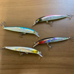 ミノー　90㎜　7g　F　4個セット　ルアー　ジャークベイト　バス　バス釣り　ルアーセット　ミノーセット　ブラックバス　トラウト　ニゴイ　ナマズ　マルタ　100050