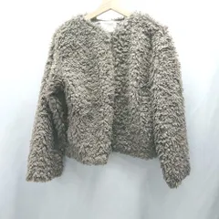 ◇ ⊇ ◎ ●未使用● ehka sopo エヘカソポ 長袖 ブルゾン サイズM グレー系 モカ系 レディース E  【1502200000693】