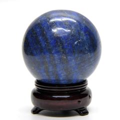 ラピスラズリ　50ｍｍ丸玉　台座付き_[NO.1]　☆天然石　スフィア　置石