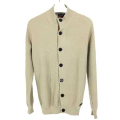 ブラックレーベル クレストブリッジ BLACK LABEL CRESTBRIDGE  カノコ ハイネックニット カーディガン L  ベージュ系【中古】【新品同様】【美品】