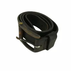 ディーゼル DIESEL ブラックレザーベルト メンズ 表記無 