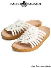 サンダル 大きいサイズ メンズ ビーガンレザー スライド COVE SLIDE VEGAN LEATHER MALIBU SANDALS マリブサンダルズ ホワイトのサムネイル