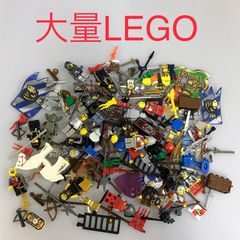中古 LEGO レゴ お城シリーズ  ミニフィグ　武器　他　バラバラ　パーツ　大量　まとめ売り CP-401 ※オールドレゴ　キャッスル　馬　旗　盾　剣　鎧　など 361