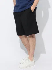 Y-3 (ワイスリー) ウエストゴム ジップフライ フレンチテリー ショートパンツ Y3JN4939 ブラックのサムネイル