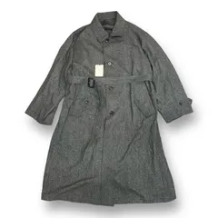 定価107800円 新品 stein INVERTED PLEATS BALMACAAN COAT インヴァーテッドプリーツバルマカーンコート ヘリンボーン シュタイン ST.400 S 51385Aのサムネイル