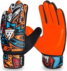 Being fit プロフェッショナル ゴールキーパーグローブ 高耐久 グリップ強化設計 サイズ 6 対象年齢 13-15 歳(オレンジ,  Size 6 suitable for 13)のサムネイル