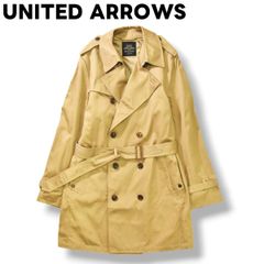 【クラシックデザイン】 ユナイテッドアローズ UNITED ARROWS ロング丈 トレンチ コート L ベージュ メンズ