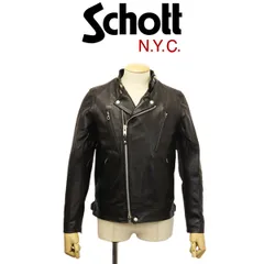 Schott (ショット) 3101048 NEW DOUBLE BREST RIDERS ダブルブレスト ライダース レザージャケット 09BLACK XL
