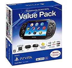 【中古】PlayStation Vita Value Pack 3G/Wi-Fiモデル クリスタル・ブラック【メーカー生産終了】 d2ldlup