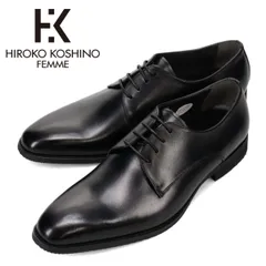 ヒロココシノ オム HIROKO KOSHINO HOMME メンズ プレーントゥ ビジネスシューズ HR5003 外羽根 本革  マドラス ブラックのサムネイル