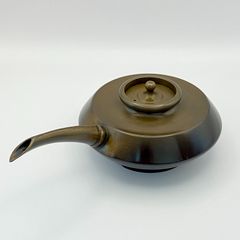 花水次 唐銅　ボール箱入　茶道具　華道具　水注　花寄　七事式　金属工芸