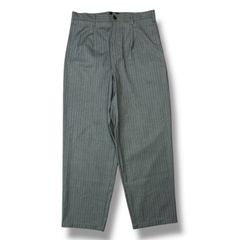 参考上代24090円 STUSSY Striped Volume Pleated Trouser ストライプ ボリューム プリーツ トラウザー スラックス ステューシー 116538 グレー 33 96737A7のサムネイル