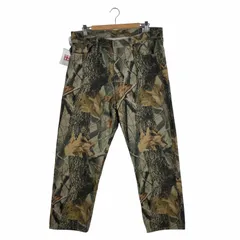 オアスロウ or slow 別注 Dad's Denim Camo リアルツリーカモ テーパード デニムパンツ メンズ  XXLのサムネイル