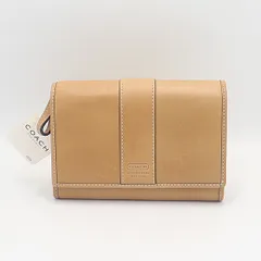 良品 コーチ 財布 折財布 ベージュ シルバー金具 4061 FS3407 SV/C3 メンズ/レディース KRK 2000000 NSK