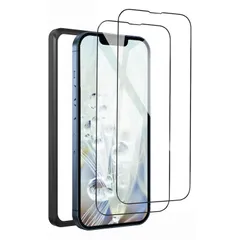 【在庫処分】iPhone 13 Promax 強化ガラスフィルム 6.7インチ 高透過率 全面保護フィルム 指紋付着防止 気泡防止 滑らかなタッチ操作 飛散防止 ガイド枠付き 貼り付けは簡単【2枚入り】
