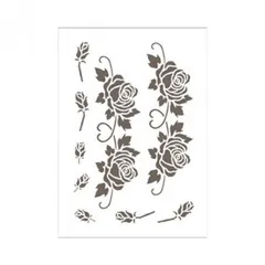 マニー　ラック　薔薇　ステンシルローズ マニー ラック 薔薇 ステンシルローズ カントリーワゴン セゾンド