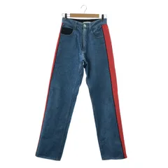 KOCHE / コシェ | Side Band Denim サイドライン デニムパンツ | XS | インディゴ / レッド | レディース