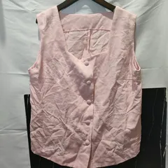 18【リメイク】古布 和柄 ベスト トップス くるみボタン ピンク 羽織 重ね着  着物地 ハンドメイド  アンティーク ビンテージ 和装 着物 浴衣 手作り 和服  昭和 レトロ 婦人服  一点物 JAPAN 日本 レトロ