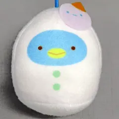【中古】キーホルダー ぺんぎん(本物) ゆきだるまになりきりちびマスコット 「すみっコぐらし」