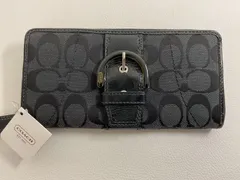 中古美品正規品　COACH コーチ シグネチャー ロングウォレット