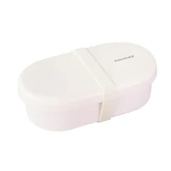 新品 Finorder ミルキーホワイトシンプル 弁当箱 1段速洗簡単ランチボックス 箸とストラップ付きお弁当箱 調節可能仕切り付き 安全 530ml 大人用 子供用 学生用 男女兼用