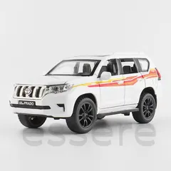 トヨタ ランドクルーザー プラド 後部ドアが横開き 1/32 自動車模型 オフロード車 合金 シミュレーション 車おもちゃ 模型 ホワイトのサムネイル