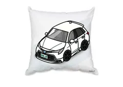 車種別ボディカラーが選べるクッション【ナンバー入れ可】 トヨタ カローラ ツーリング モデリスタ ZWE211W／NRE210W ツートンホワイト