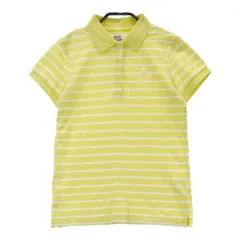 サイズ：0 JACK BUNNY ジャックバニー  半袖ポロシャツ ボーダー柄 イエロー系 [240001826821]# ゴルフウェア レディース ストスト