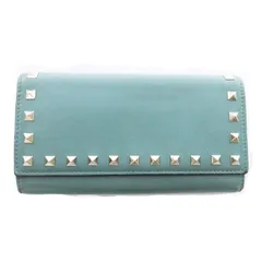 ヴァレンティノ ガラヴァーニ VALENTINO GARAVANI 長財布 レザー ロックスタッズ 緑 グリーン /ZSのサムネイル