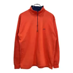 80年代 USA製 patagonia パタゴニア ハーフジップ キャプリーン フリースジャケット アウトドア(メンズ LARGE)中古 古着 U4594