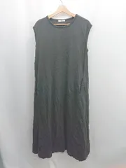 ◇ Θ FREAK'S STORE フリークスストア 無地 ノースリーブ ロング丈 ワンピース サイズF ブラック系 レディース E  【1506230029273】