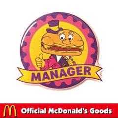 非売品 80年代 ビンテージ マクドナルド マックシェイク 缶バッチ 当時物 非売品 80年代 ビンテージ マクドナルド マックシェイク 缶バッチ 当時