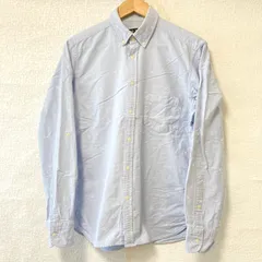 (^w^)b BEAMS HEART ビームスハート フルボタン コットン100% 長袖 シャツ 刺繍 レーヨン トップス カジュアル ビジネス フォーマル お洒落 爽やか ライトブルー メンズ 紳士 サイズM