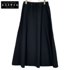 JURGEN LEHL ヨーガンレール 24SS ﾌﾞﾗｯｸ ﾛﾝｸﾞﾌﾚｱｽｶｰﾄ M
