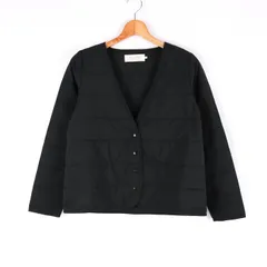 ショコラフィネローブ ブルゾン ジャケット 中綿 アウター 黒 レディース Lサイズ ブラック chocol raffine robe 【中古】のサムネイル