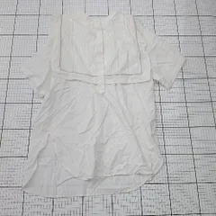 ◇ ⊃ KBF ケービーエフ 可愛い系 半袖 ノーカラーセーラーシャツ サイズOne ホワイト系 レディース E  【1508250004513】