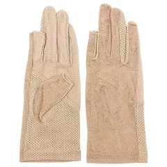 UV手袋 レディース ショート 指先無し スマホ対応 薄手 メッシュ 滑り止め付 紫外線対策 グローブ 蒸れない 涼しい シンプル za-002 8 フリー