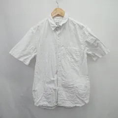◇ ⊂ URBAN RESEARCH 綿100% 半袖 シャツ サイズL ホワイト メンズ E  【1506230019526】