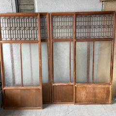 今月末処分予定☆昭和レトロ☆組子ガラス障子 今月末処分予定☆昭和レトロ☆組子ガラス障子 今月末処分予定