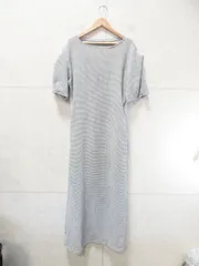 GRL グレイル チェック柄パフスリーブワンピース ブラック系 ホワイト系 Fサイズ SM36