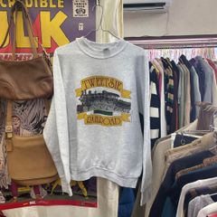 良品 Fruit of the Loom フルーツオブザルーム  プリントスウェット トレーナー ライトグレー Lサイズ  TWEETSIE RAILROAD アメカジ 90's 古着MIX アメカジ