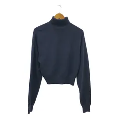 INSCRIRE / アンスクリア | ウール タートルネック ニット プルオーバー | ネイビー | レディース